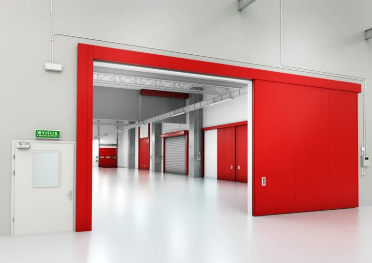 Bramy przeciwpożarowe poziome przesuwne